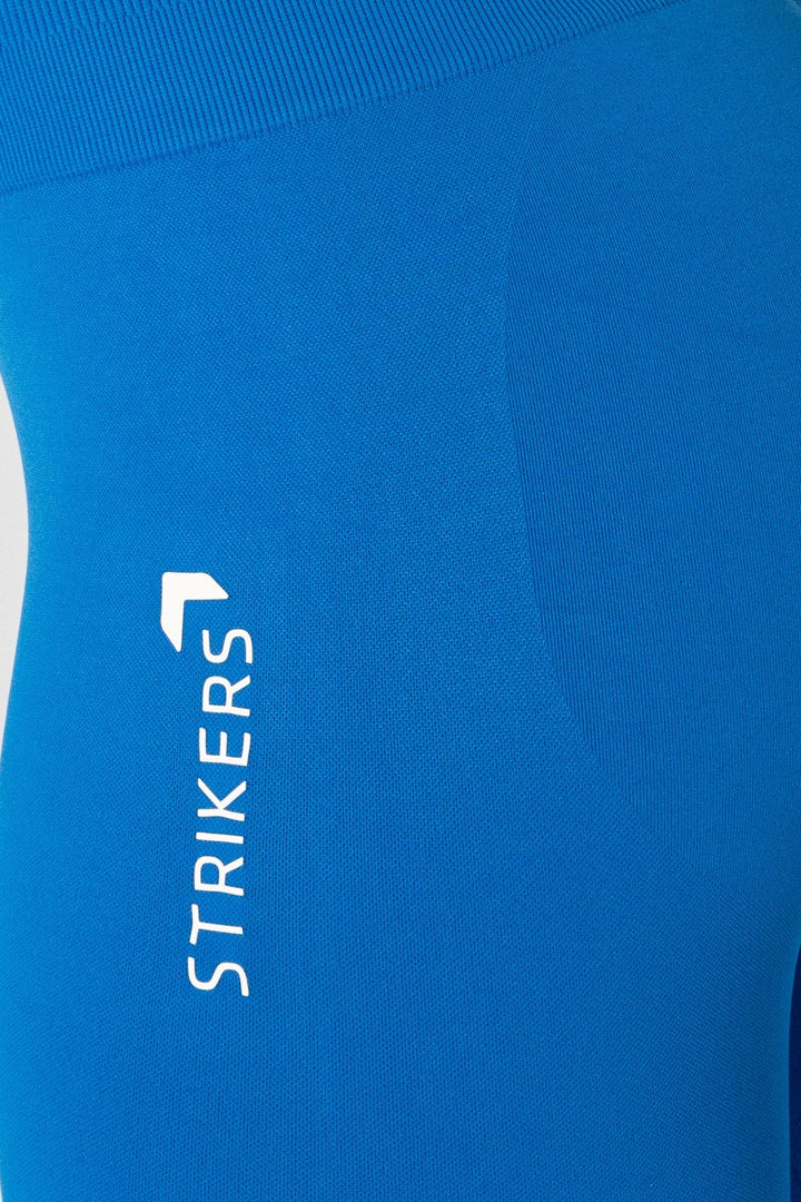 Split Flared Seamless Leggings Blue
