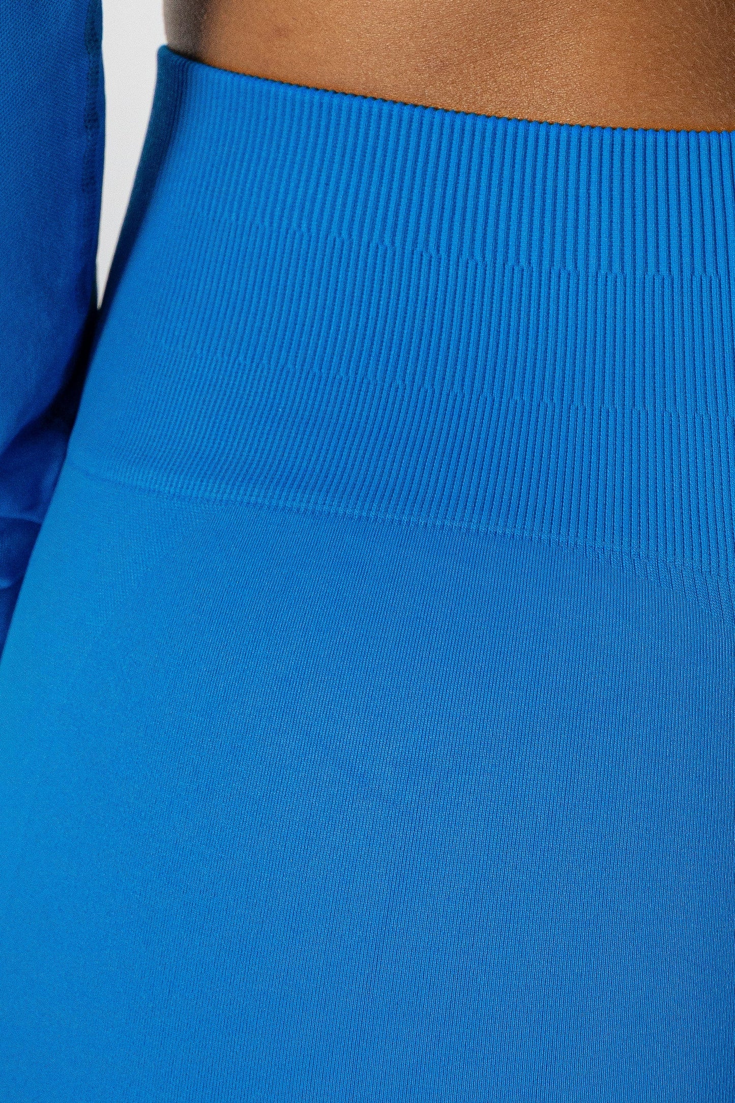 Split Flared Seamless Leggings Blue