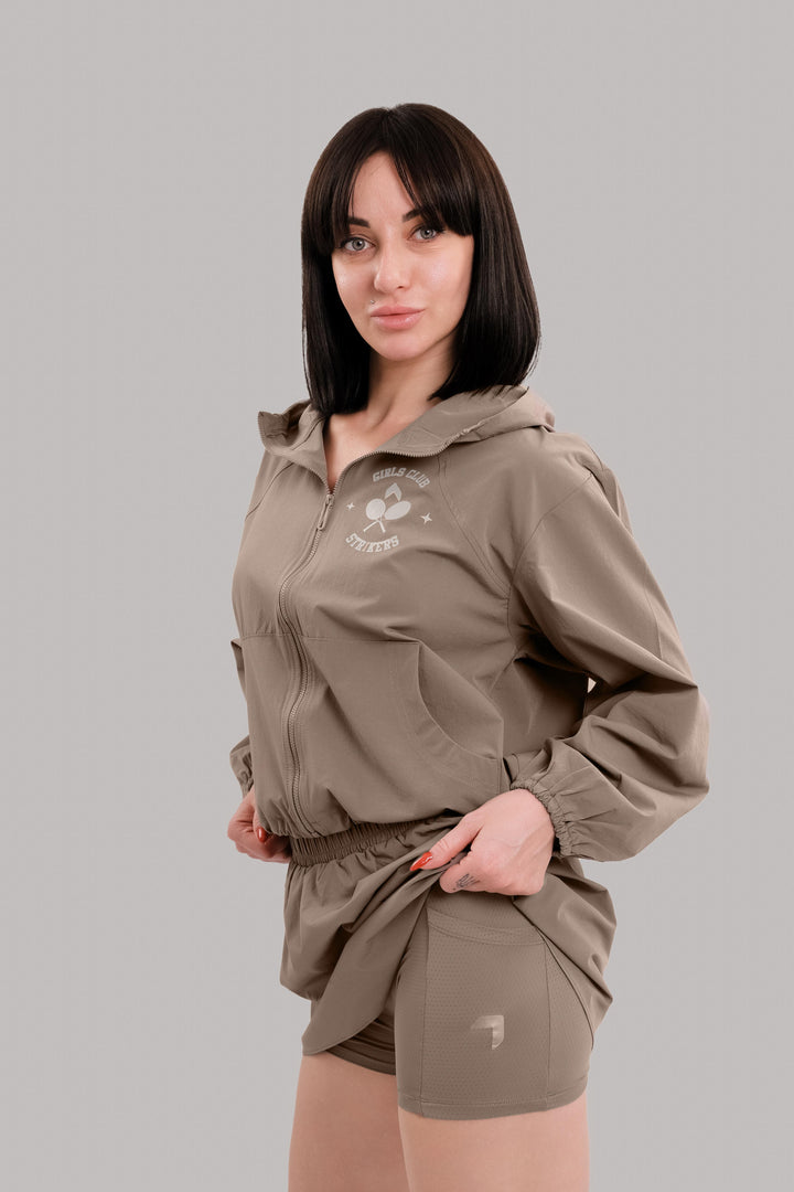 Girls Club Tennis Pocket skirt Beige
