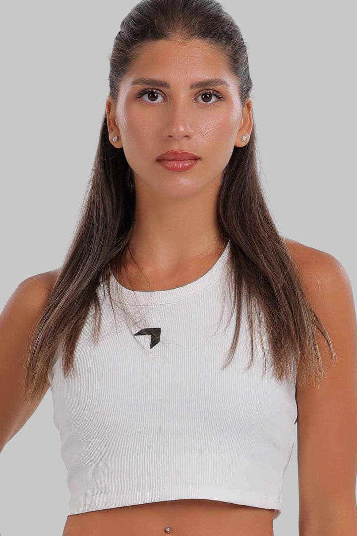 Training Crop Top White