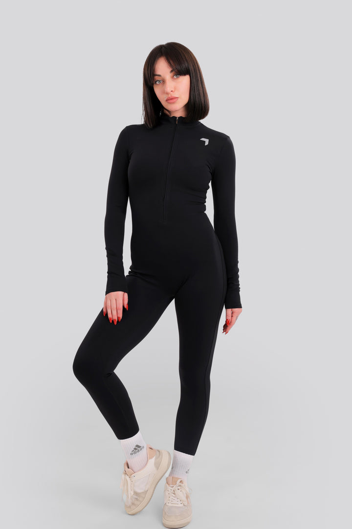 Activate Long Sleeve Jumpsuit Black
