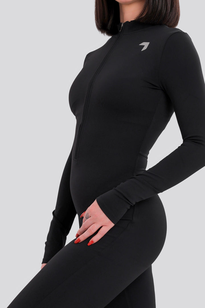 Activate Long Sleeve Jumpsuit Black