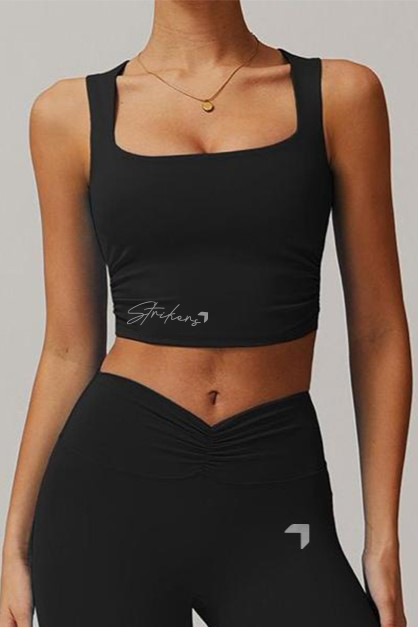 Action Training Crop Top Black