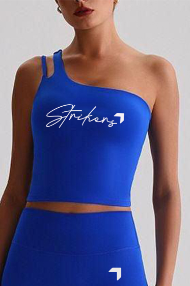 Soft Energy Action One Shoulder Top Blue