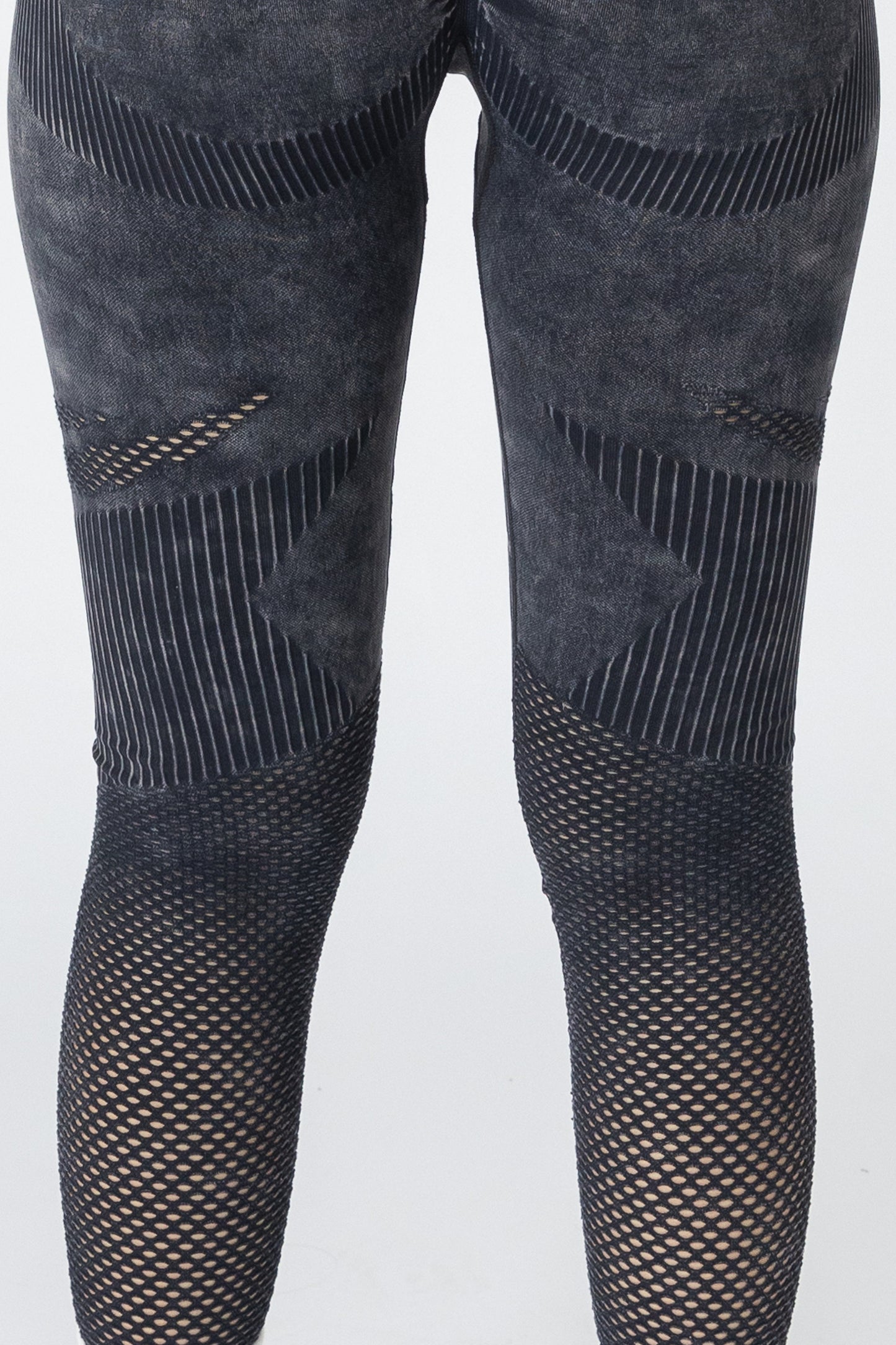 Washed Power Leggings Dark Navy Gray