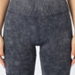 Washed Power Leggings Dark Navy Gray