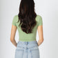 Essential Double Layer Tight T-shirt Pistachio