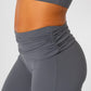 Fold over kick Flair Trousers 
Gray