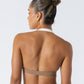 Soft Contrast-Trim sports bra Caramel
