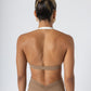 Soft Contrast-Trim sports bra Caramel