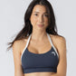 Soft Contrast-Trim sports bra Navy