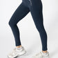 Soft Contrast-Trim Leggings Navy With pockets