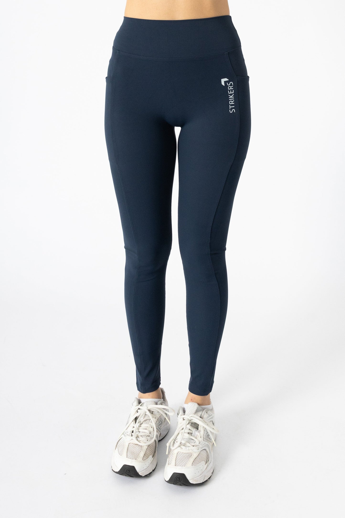 Soft Contrast-Trim Leggings Navy With pockets