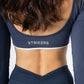 Soft Contrast-Trim Leggings Navy With pockets