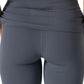Fold over kick Flair Trousers 
Gray