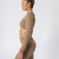 Soft Contrast-Trim Leggings Caramel With pockets