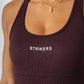 Vital Ribbed Short Bodysuit Brown