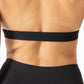 Soft Contrast-Trim Sports bra Black