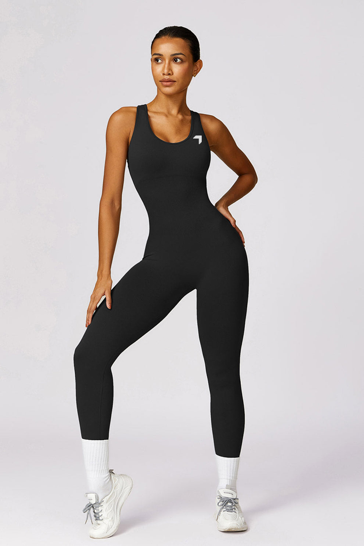Energy Criss Cross Jumpsuit Black