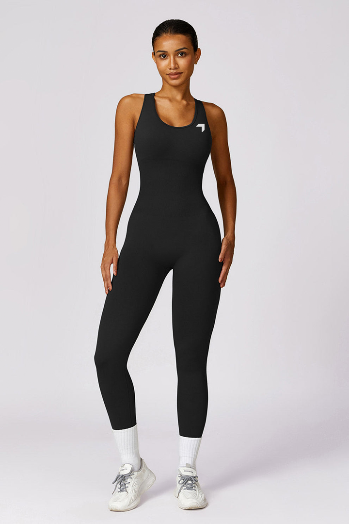Energy Criss Cross Jumpsuit Black