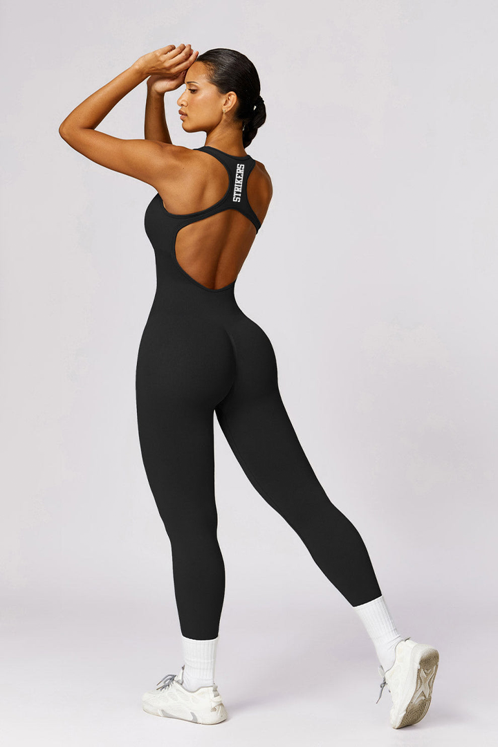 Energy Criss Cross Jumpsuit Black