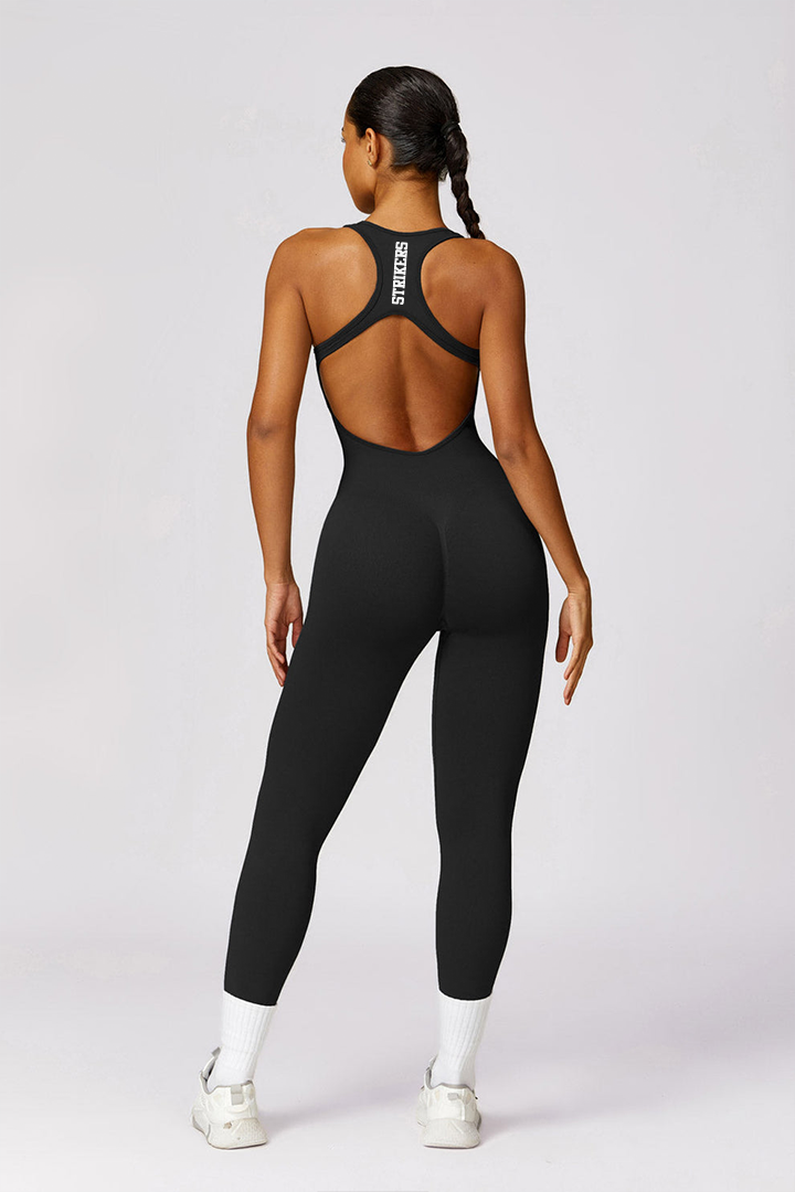 Energy Criss Cross Jumpsuit Black