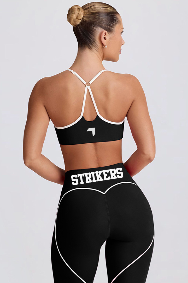 Soft Contrast High Waisted Leggings Black