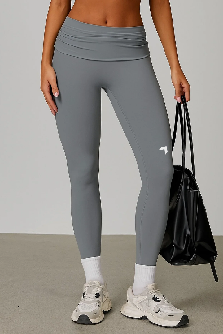 Soft active Foldover Legging Gray