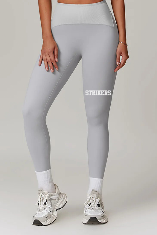 Energy Ribbed High Waisted Leggings White