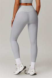 Energy Ribbed High Waisted Leggings White