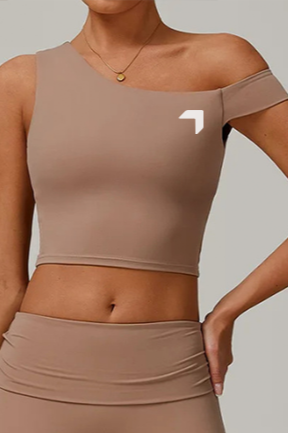 Chill Off Shoulder Top Beige