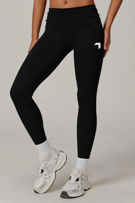 Chill Foldover Leggings Black