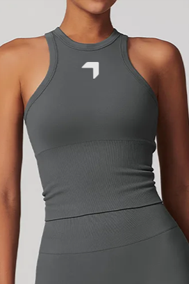 Power  Sleeveless Top Gray