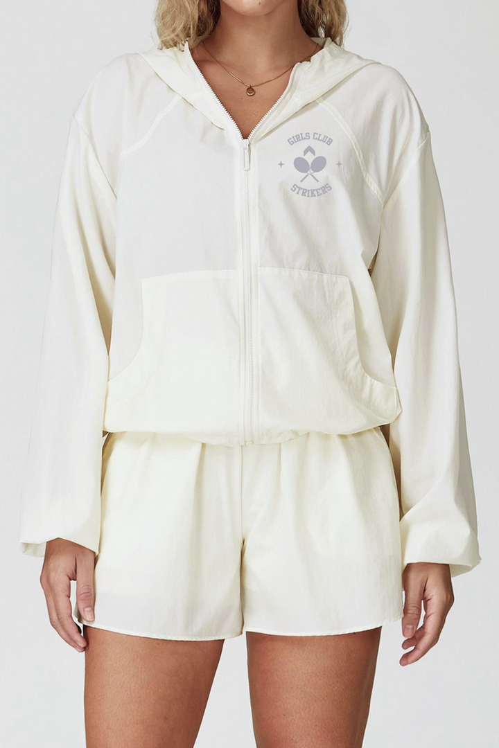 Girls Club Tennis Jacket Off-White