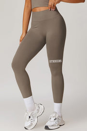 Strikers Scrunch High Waisted Leggings Beige