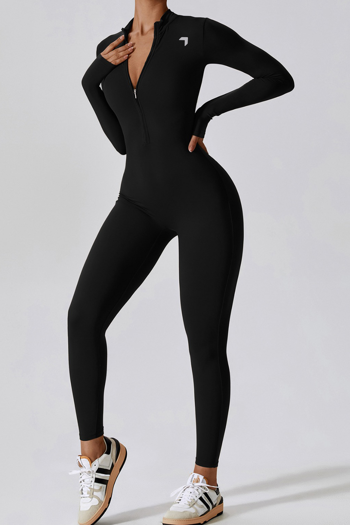 Activate Long Sleeve Jumpsuit Black