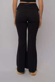 Foldover kick Flair Trousers 
black