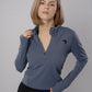 Long Sleeve Henley Shirt blue grey