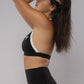 Soft Contrast-Trim Sports bra Black