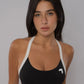 Soft Contrast-Trim Sports bra Black