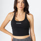 Super Seamless Cross Back Top Black