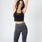 Super Seamless Cross Back Top Black