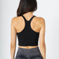 Super Seamless Cross Back Top Black