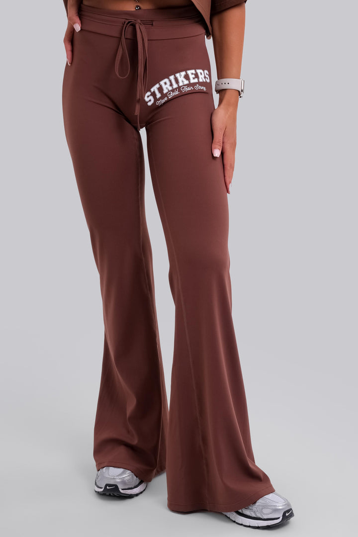 Aura Comfort Flared Leggings Dark Maroon
