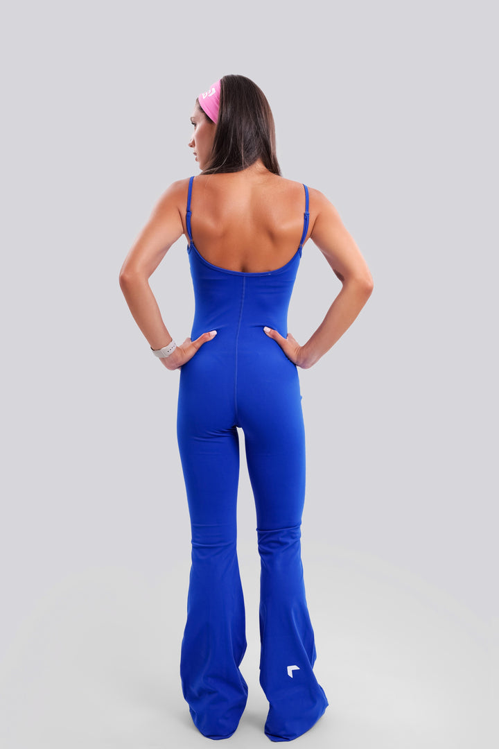 Aura Sleeveless Jumpsuit Blue