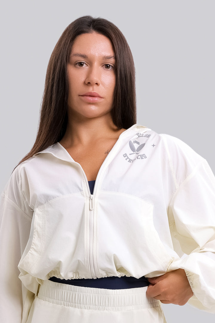 Girls Club Tennis Jacket Off-White