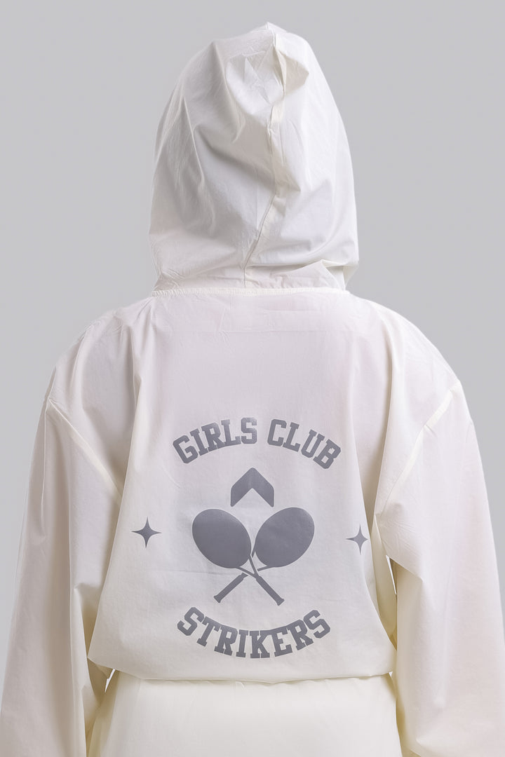 Girls Club Tennis Jacket Off-White