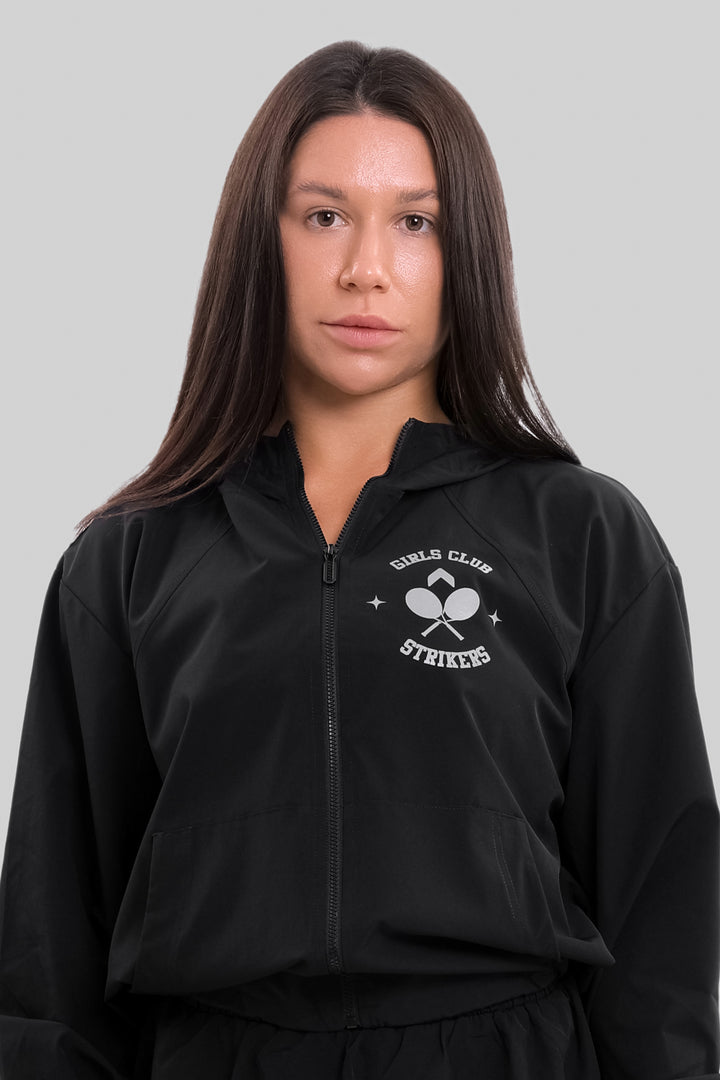 Girls Club Tennis Jacket Black