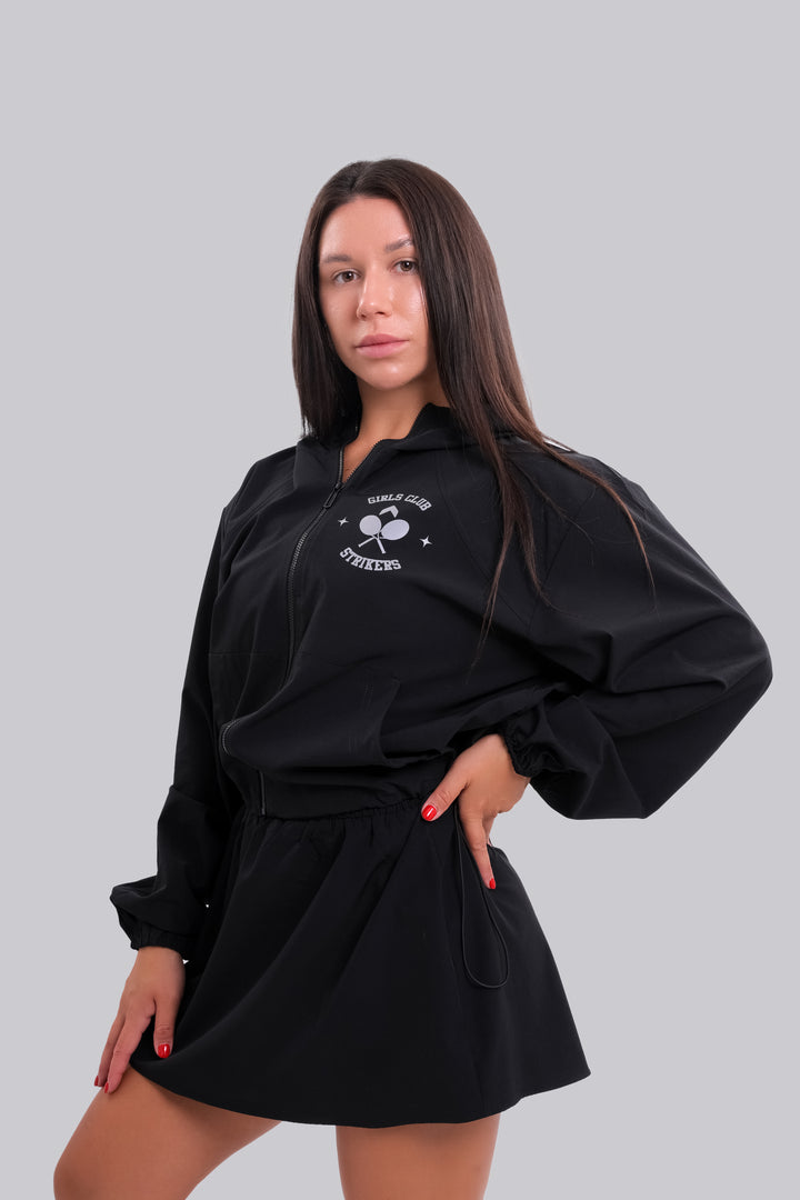 Girls Club Tennis Pocket Skort Black