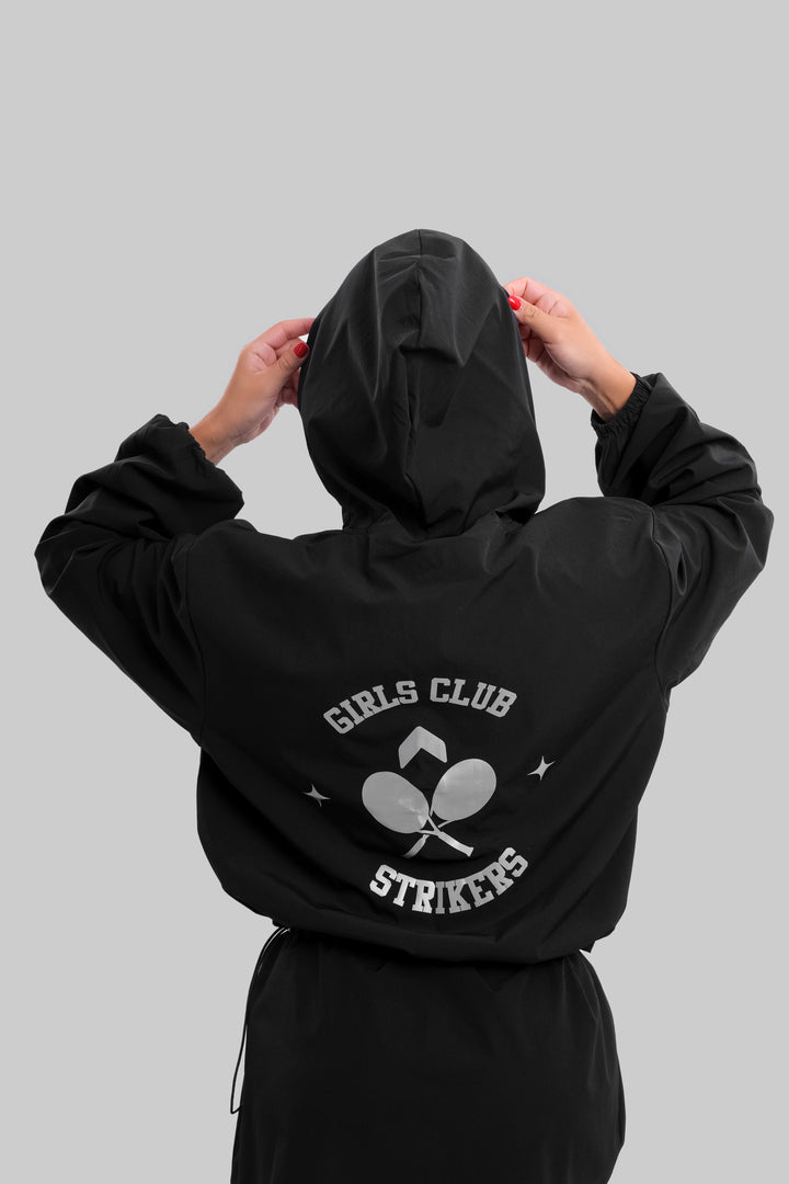 Girls Club Tennis Jacket Black